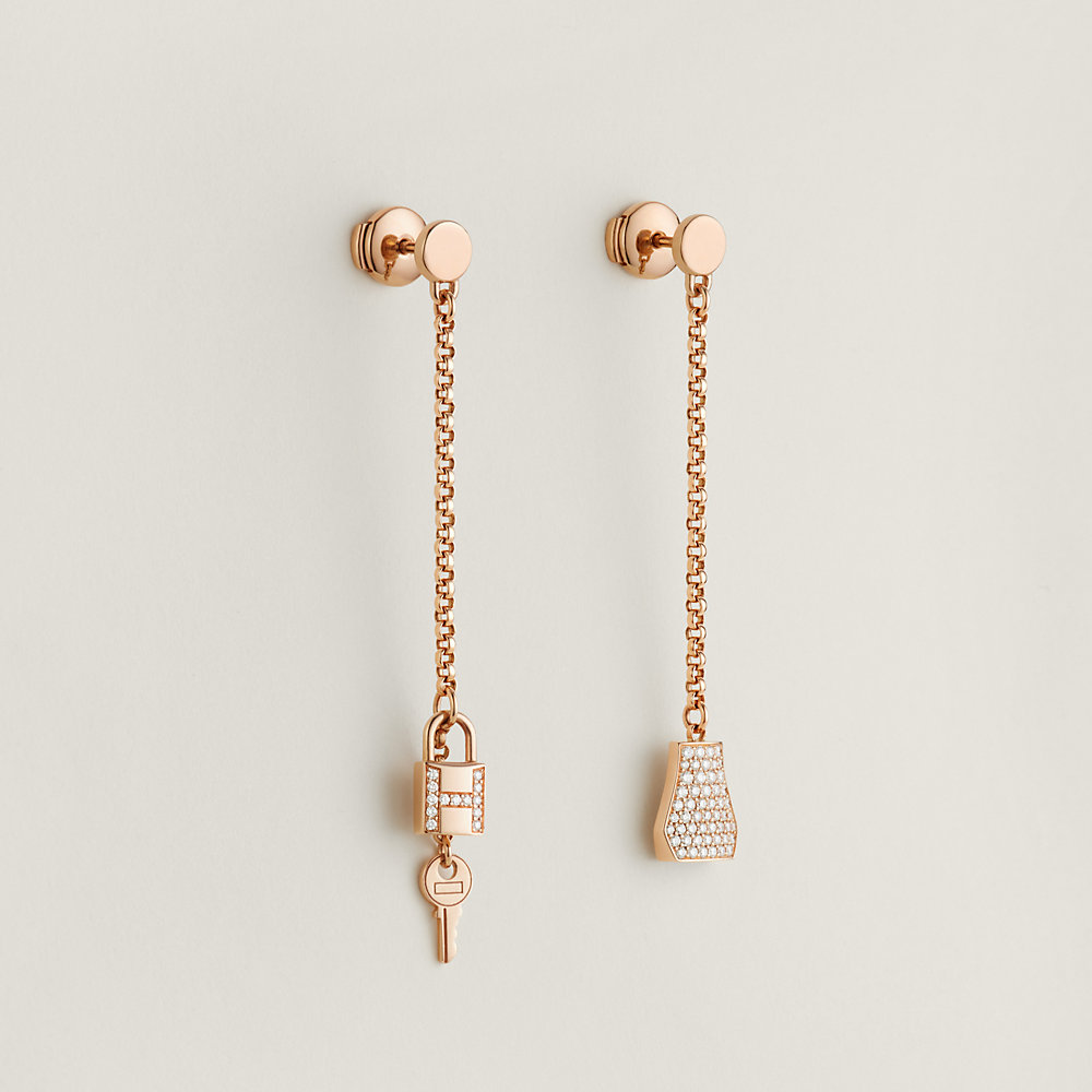 可憐ピアス ピンクゴールド ケリー Kelly Clochette HERMES 稀少 可憐ピアス ピンクゴールド ケリー Kelly Clochette